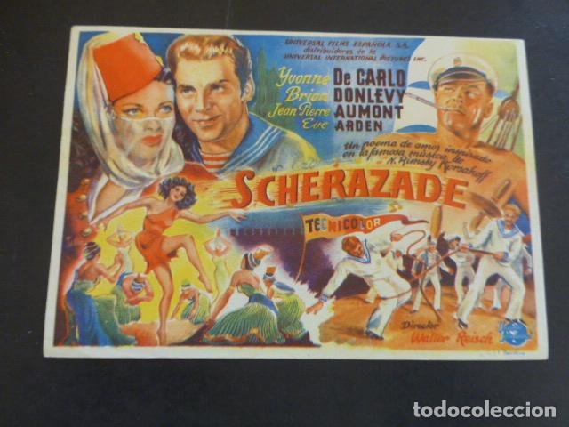 Cine: SCHERAZADE PROGRAMA DE MANO SIN PUBLICIDAD - Foto 1