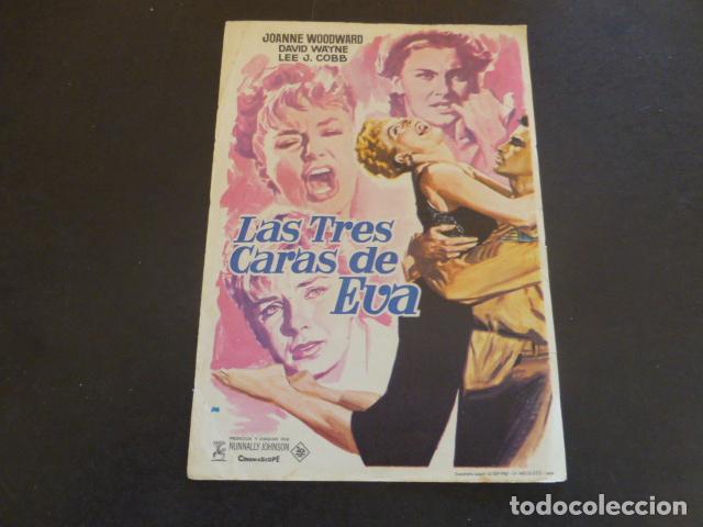 Cine: LAS TRES CARAS DE EVA PROGRAMA DE MANO SIN PUBLICIDAD - Foto 1