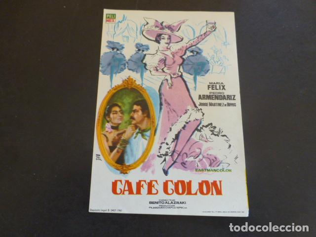 Cine: CAFE COLON PROGRAMA DE MANO SIN PUBLICIDAD - Foto 1