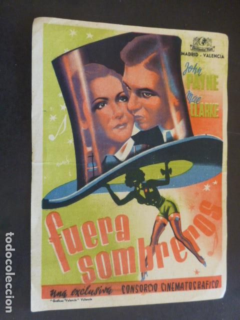 Cine: FUERA SOMBREROS PROGRAMA DE MANO SIN PUBLICIDAD - Foto 1