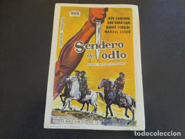Cine: SENDERO DE ODIO PROGRAMA DE MANO SIN PUBLICIDAD - Foto 1