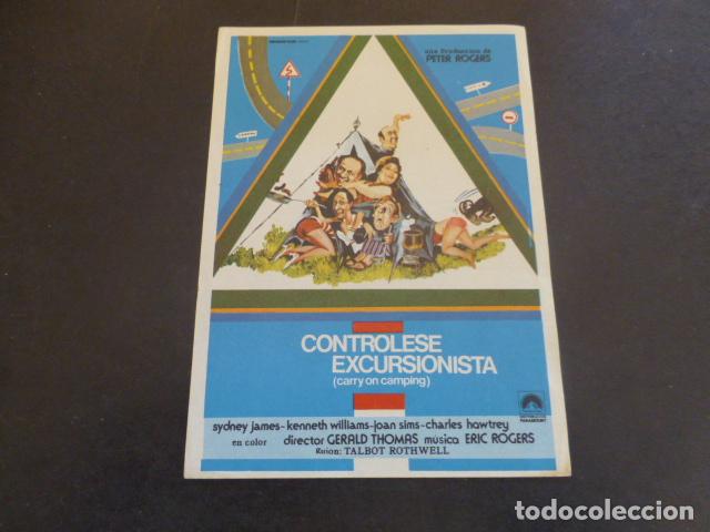 Cine: CONTROLESE EXCURSIONISTA PROGRAMA DE MANO SIN PUBLICIDAD - Foto 1