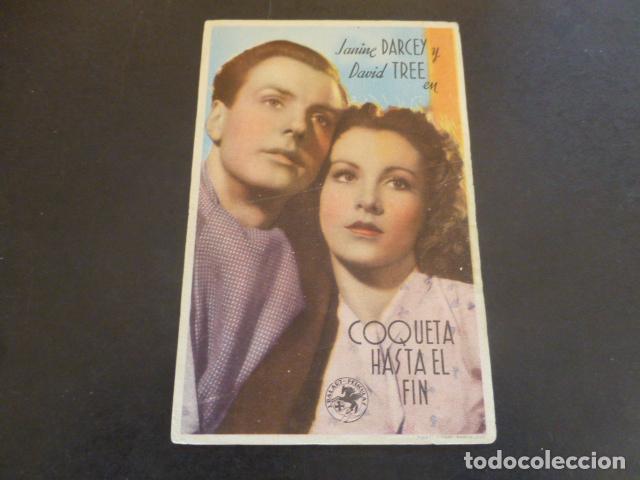 Cine: COQUETA HASTA EL FIN PROGRAMA DE MANO SIN PUBLICIDAD - Foto 1