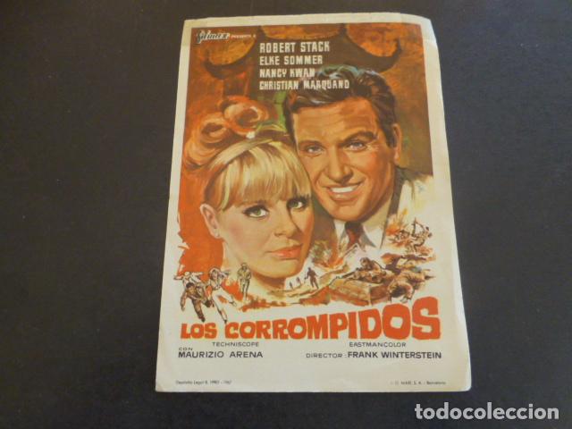 Cine: LOS CORROMPIDOS PROGRAMA DE MANO SIN PUBLICIDAD - Foto 1