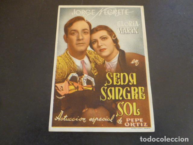 Cine: SEDA SANGRE Y SOL PROGRAMA DE MANO SIN PUBLICIDAD - Foto 1