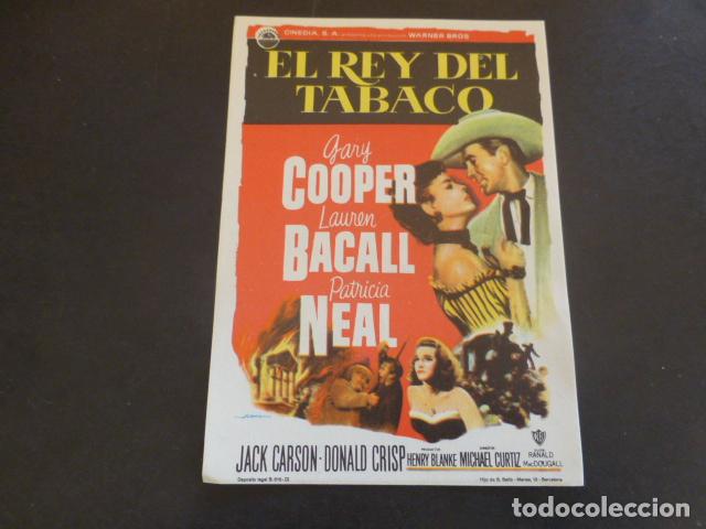 Cine: EL REY DEL TABACO PROGRAMA DE MANO SIN PUBLICIDAD - Foto 1