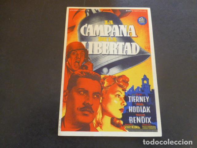 Cine: LA CAMPANA DE LA LIBERTAD PROGRAMA DE MANO SIN PUBLICIDAD - Foto 1