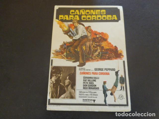 Cine: CA&Ntilde;ONES PARA CORDOBA PROGRAMA DE MANO SIN PUBLICIDAD - Foto 1