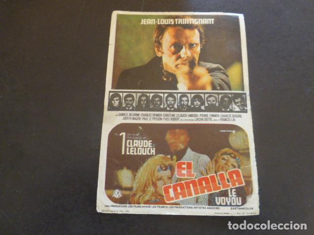 Cine: EL CANALLA PROGRAMA DE MANO SIN PUBLICIDAD - Foto 1