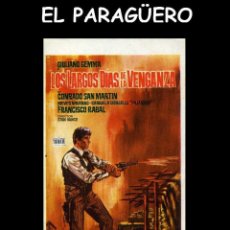 Cine: FOLLETO DE MANO ORIGINAL AÑO 1967 LOS LARGOS DIAS DE LA VENGANZA. Lote 360101015