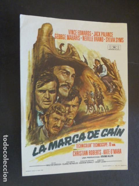 Cine: LA MARCA DE CA&Iacute;N PROGRAMA DE MANO SIN PUBLICIDAD - Foto 1
