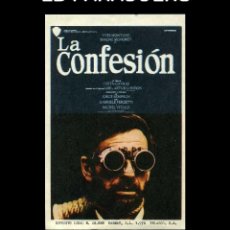 Cine: FOLLETO DE MANO ORIGINAL AÑO 1970 LA CONFESION. Lote 360107125