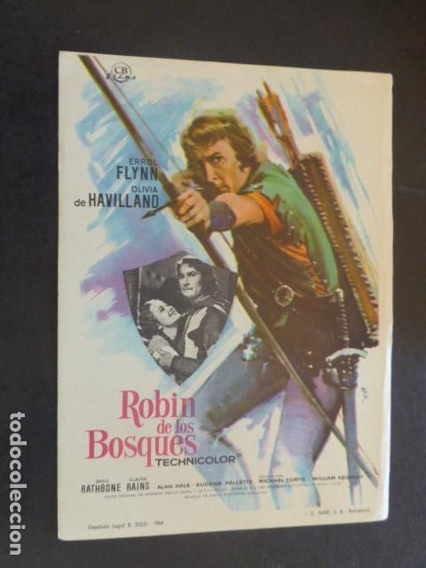 Cine: ROBINSON DE LOS BOSQUES PROGRAMA DE MANO SIN PUBLICIDAD - Foto 1
