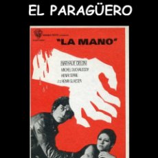 Cine: FOLLETO DE MANO ORIGINAL AÑO 1971 LA MANO. Lote 360111830