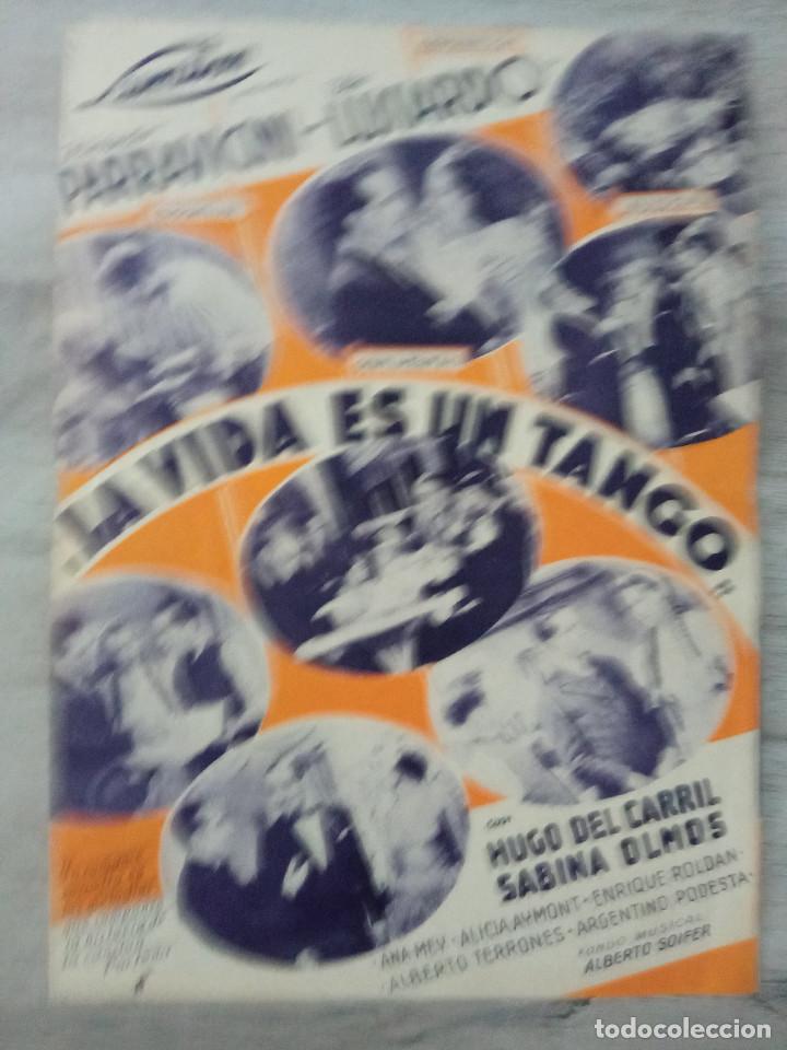 Cine: LA VIDA ES UN TANGO, HUGO DEL CARRIL - Foto 2