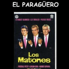 Cine: FOLLETO DE MANO ORIGINAL AÑO 1966 LOS MATONES. Lote 360245470