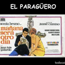 Cine: FOLLETO DE MANO ORIGINAL AÑO 1967 MAÑANA SERA OTRO DIA