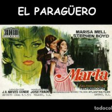 Cine: FOLLETO DE MANO ORIGINAL AÑO 1971 MARTA. Lote 360288930