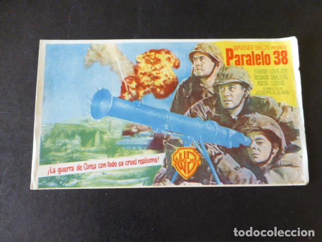 Cine: PARALELO 38 PROGRAMA DE MANO CA&Ntilde;ON DESPLEGABLE - Foto 1
