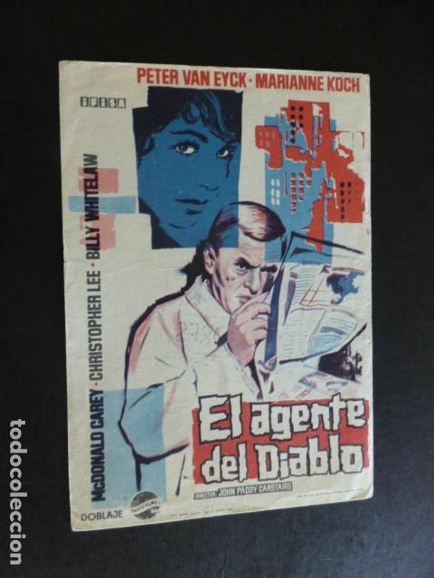 Cine: EL AGENTE DEL DIABLO PROGRAMA DE MANO SIN PUBLICIDAD - Foto 1