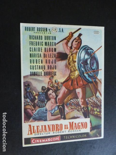 Cine: ALEJANDRO EL MAGNO PROGRAMA DE MANO SIN PUBLICIDAD - Foto 1