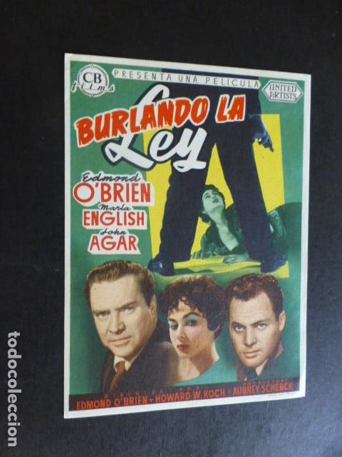 Cine: BURLANDO LA LEY PROGRAMA DE MANO SIN PUBLICIDAD - Foto 1