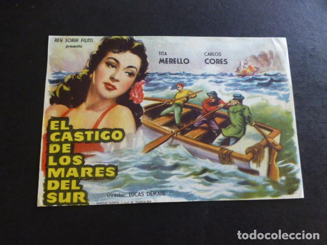 Cine: EL CASTIGO DE LOS MARES DEL SUR PROGRAMA DE MANO SIN PUBLICIDAD - Foto 1