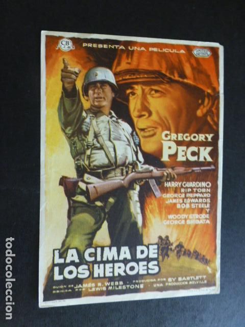 Cine: LA CIMA DE LOS HEROES PROGRAMA DE MANO SIN PUBLICIDAD - Foto 1