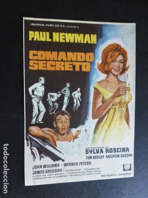 Cine: COMANDO SECRETO PROGRAMA DE MANO SIN PUBLICIDAD - Foto 1