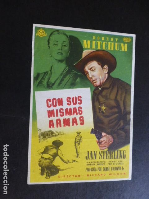 Cine: CON SUS MISMAS ARMAS PROGRAMA DE MANO SIN PUBLICIDAD - Foto 1