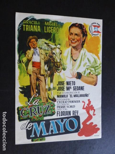 Cine: LA CRUZ DE MAYO PROGRAMA DE MANO SIN PUBLICIDAD - Foto 1