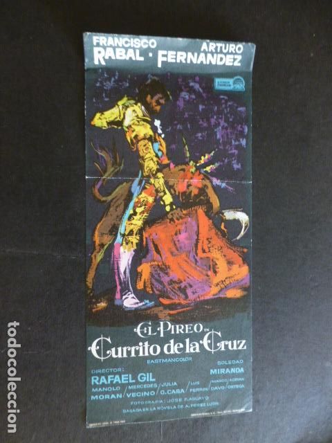 Cine: EL PIREO EN CURRITO DE LA CRUZ PROGRAMA DE MANO SIN PUBLICIDAD - Foto 1