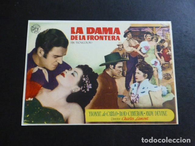 Cine: LA DAMA DE LA FRONTERA PROGRAMA DE MANO SIN PUBLICIDAD - Foto 1