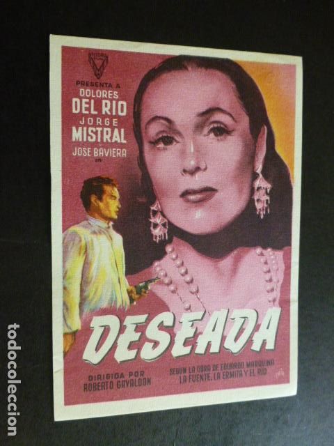 Cine: DESEADA PROGRAMA DE MANO SIN PUBLICIDAD - Foto 1