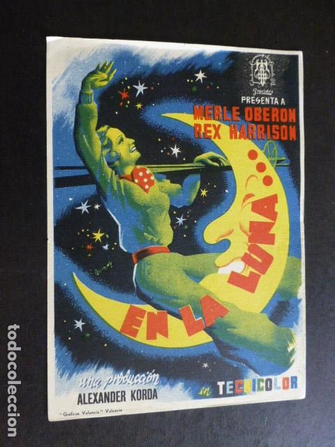 Cine: EN LA LUNA PROGRAMA DE MANO SIN PUBLICIDAD - Foto 1