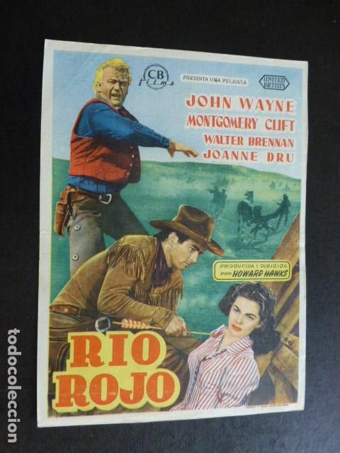Cine: RIO ROJO PROGRAMA DE MANO SIN PUBLICIDAD - Foto 1