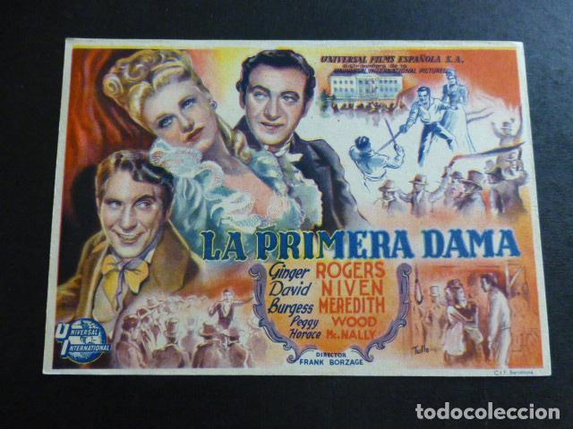 Cine: LA PRIMERA DAMA PROGRAMA DE MANO SIN PUBLICIDAD - Foto 1