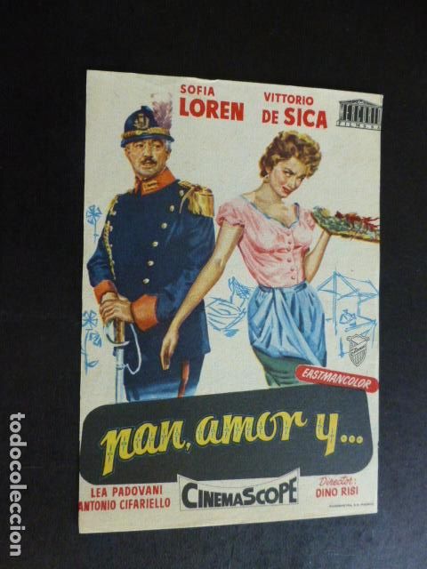 Cine: PAN, AMOR Y ... PROGRAMA DE MANO SIN PUBLICIDAD - Foto 1