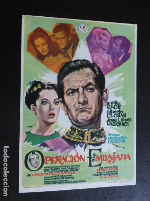 Cine: OPERACION EMBAJADA PROGRAMA DE MANO SIN PUBLICIDAD - Foto 1