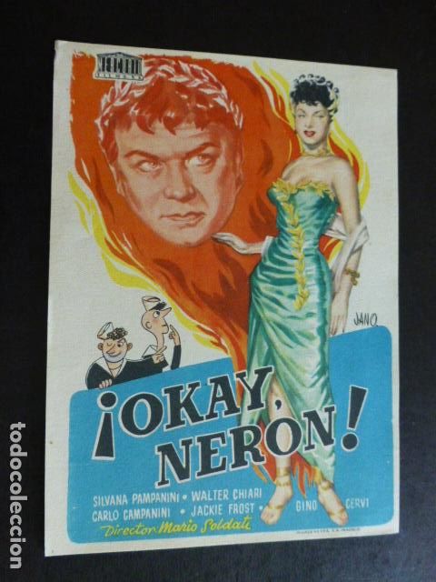 Cine: &iexcl;OAKAY, NER&Oacute;N! PROGRAMA DE MANO SIN PUBLICIDAD - Foto 1