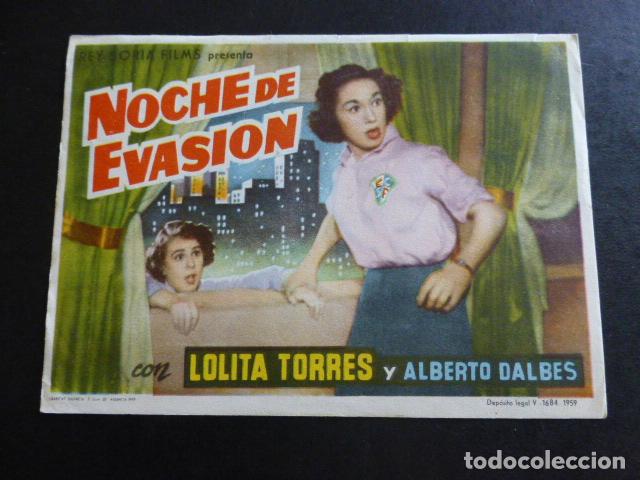 Cine: NOCHE DE EVASION PROGRAMA DE MANO SIN PUBLICIDAD - Foto 1