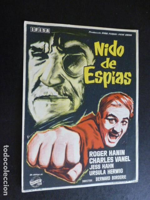 Cine: NIDO DE ESPIAS PROGRAMA DE MANO SIN PUBLICIDAD - Foto 1