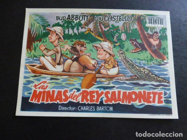 Cine: LAS MINAS DEL REY SALMONETE PROGRAMA DE MANO SIN PUBLICIDAD - Foto 1