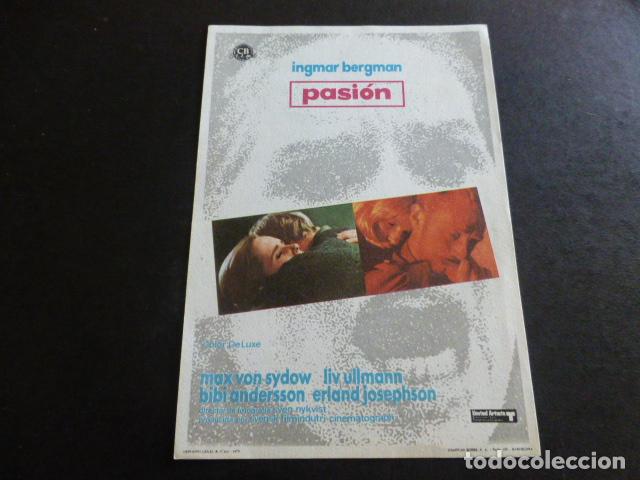 Cine: PASION PROGRAMA DE MANO SIN PUBLICIDAD - Foto 1