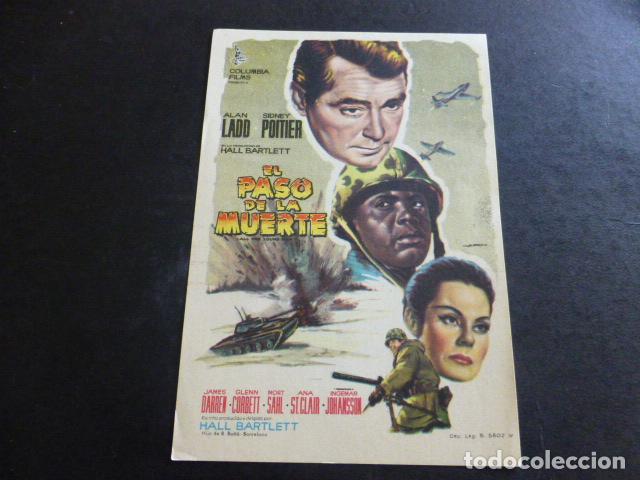 Cine: EL PASO DE LA MUERTE PROGRAMA DE MANO SIN PUBLICIDAD - Foto 1