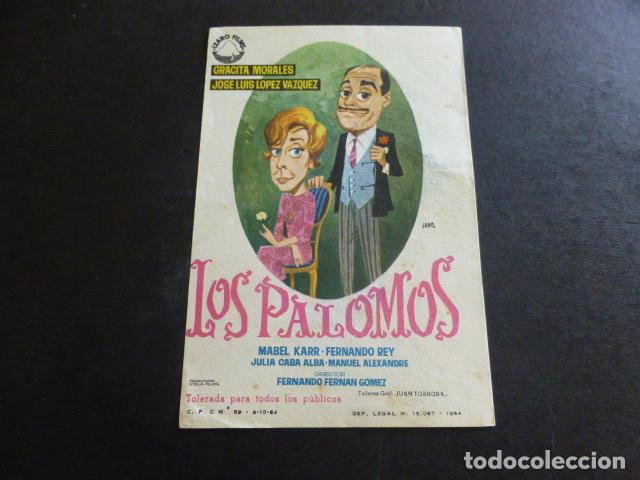 Cine: LOS PALOMOS PROGRAMA DE MANO SIN PUBLICIDAD - Foto 1