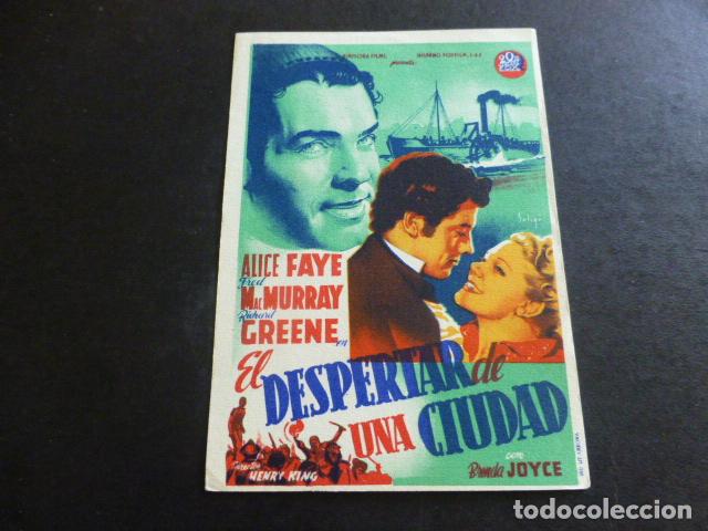 Cine: EL DESPERAR DE UNA CIUDAD PROGRAMA DE MANO SIN PUBLICIDAD - Foto 1