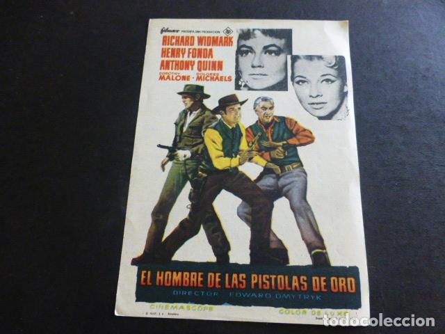 Cine: EL HOMBRE DE LAS PISTOLAS DE ORO PROGRAMA DE MANO SIN PUBLICIDAD - Foto 1