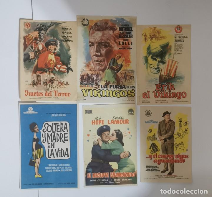 Cine: LOTE DE 6 FOLLETOS DE MANO - Foto 1
