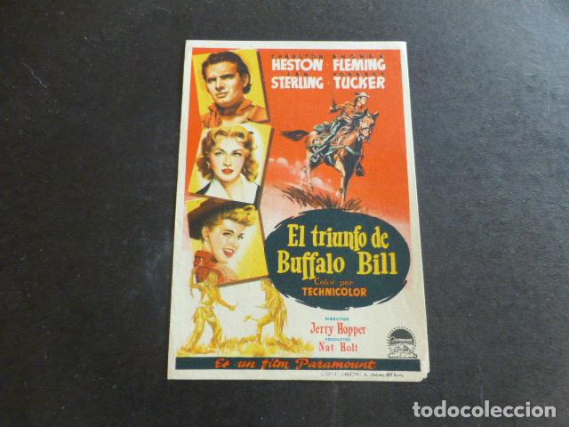 Cine: EL TRIUNFO DE BUFFALO BILL PROGRAMA DE CINE SIN PUBLICIDAD - Foto 1